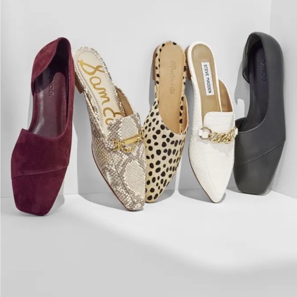 Sam Edelman mules slip on Evelan in Wheat Snake flats size 7.5 - Picture 2 of 15